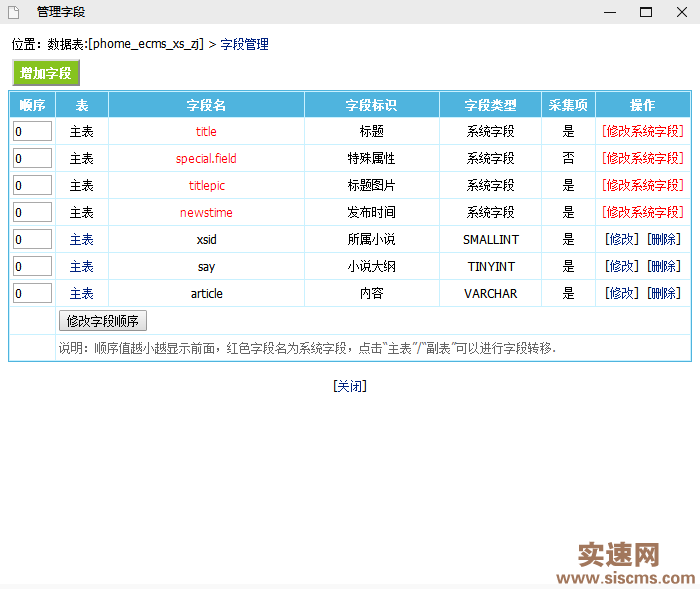帝國CMS小說模型創建教程和使用！
