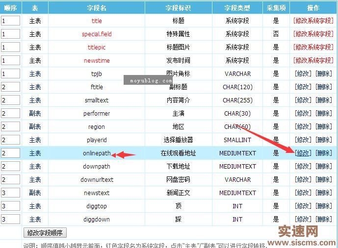 帝國CMS播放字段onlinepath添加自動“第N集”播放名稱的方法